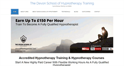 Desktop Screenshot of hypnotherapy-training-devon.com