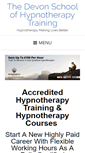 Mobile Screenshot of hypnotherapy-training-devon.com